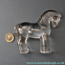 Load image into Gallery viewer, 1970s KOSTA BODA Small Glass horse Designed by Bertil Vallien
