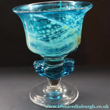 Load image into Gallery viewer, 1970s Large Mdina Glass Goblet. Trailed Glass Decoration on the Stem - European Glass
