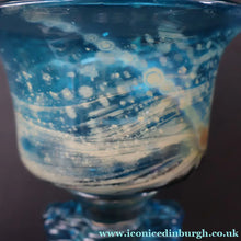 Load image into Gallery viewer, 1970s Large Mdina Glass Goblet. Trailed Glass Decoration on the Stem - European Glass
