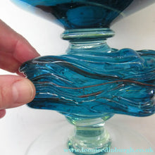 Load image into Gallery viewer, Vintage Mdina Goblet or Chalice with Gathered Inclusion on the Stem
