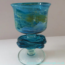 Load image into Gallery viewer, Vintage Mdina Goblet or Chalice with Gathered Inclusion on the Stem
