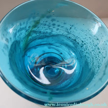 Load image into Gallery viewer, 1970s Large Mdina Glass Goblet. Trailed Glass Decoration on the Stem - European Glass
