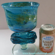 Load image into Gallery viewer, Vintage Mdina Goblet or Chalice with Gathered Inclusion on the Stem
