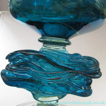 Load image into Gallery viewer, Vintage Mdina Goblet or Chalice with Gathered Inclusion on the Stem
