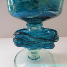 Load image into Gallery viewer, Vintage Mdina Goblet or Chalice with Gathered Inclusion on the Stem
