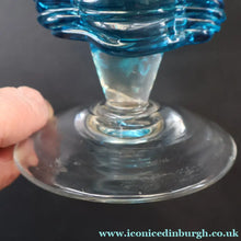 Load image into Gallery viewer, 1970s Large Mdina Glass Goblet. Trailed Glass Decoration on the Stem - European Glass
