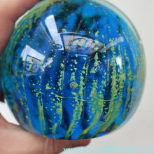 Load image into Gallery viewer, LARGE 1970s Mdina Glass Paperweight. Vintage Sea and Sand MAGNUM SIZE Weight
