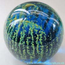 Load image into Gallery viewer, LARGE 1970s Mdina Glass Paperweight. Vintage Sea and Sand MAGNUM SIZE Weight
