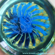 Load image into Gallery viewer, LARGE 1970s Mdina Glass Paperweight. Vintage Sea and Sand MAGNUM SIZE Weight
