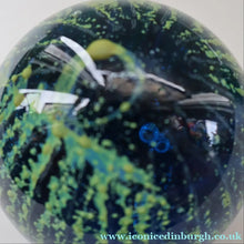 Load image into Gallery viewer, LARGE 1970s Mdina Glass Paperweight. Vintage Sea and Sand MAGNUM SIZE Weight
