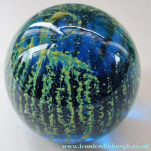 Load image into Gallery viewer, LARGE 1970s Mdina Glass Paperweight. Vintage Sea and Sand MAGNUM SIZE Weight
