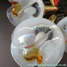 Load image into Gallery viewer, Vintage 1970s MAZZEGA Murano Glass Hanging Pendant Light Fitting with Three Shades.
