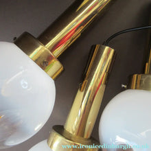 Load image into Gallery viewer, Vintage 1970s MAZZEGA Murano Glass Hanging Pendant Light Fitting with Three Shades.
