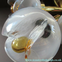 Load image into Gallery viewer, Vintage 1970s MAZZEGA Murano Glass Hanging Pendant Light Fitting with Three Shades.
