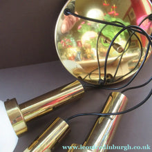Load image into Gallery viewer, Vintage 1970s MAZZEGA Murano Glass Hanging Pendant Light Fitting with Three Shades.
