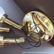 Load image into Gallery viewer, Vintage 1970s MAZZEGA Murano Glass Hanging Pendant Light Fitting with Three Shades.
