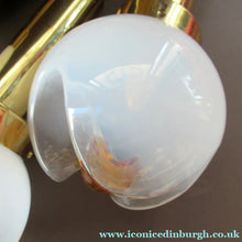 Load image into Gallery viewer, Vintage 1970s MAZZEGA Murano Glass Hanging Pendant Light Fitting with Three Shades.
