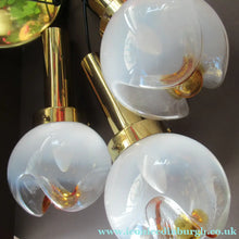 Load image into Gallery viewer, Vintage 1970s MAZZEGA Murano Glass Hanging Pendant Light Fitting with Three Shades.
