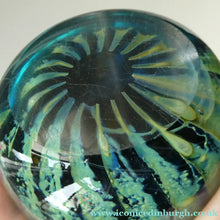 Load image into Gallery viewer, LARGE 1970s Mdina Glass Paperweight. Vintage Sea and Sand Sea Urchin
