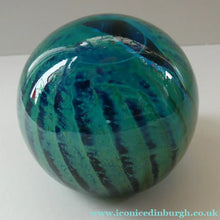 Load image into Gallery viewer, LARGE 1970s Mdina Glass Paperweight. Vintage Sea and Sand Sea Urchin
