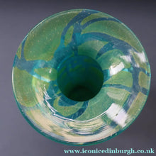 Load image into Gallery viewer, Vintage 1970s MDINA Maltese Glass "Ming Pattern" Slim Bottle Vase. Height 8 3/4 inches
