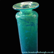 Load image into Gallery viewer, Vintage 1970s MDINA Maltese Glass "Ming Pattern" Slim Bottle Vase. Height 8 3/4 inches
