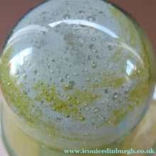 Load image into Gallery viewer, Vintage MDINA Maltese Glass Sand &amp; Sea Slim Bottle Vase with Large Ball Glass Stopper. Signed 
