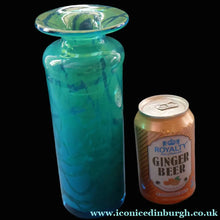 Load image into Gallery viewer, Vintage 1970s MDINA Maltese Glass "Ming Pattern" Slim Bottle Vase. Height 8 3/4 inches
