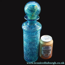 Load image into Gallery viewer, 1970s Mdina Maltese Glass Tall Bottle Vase with Large Ball Stopper. Signed - European Glass

