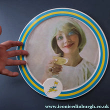 Load image into Gallery viewer, Rare 1970s Melamine BABYCHAM Drinks Tray - with Raised Deer Motif.
