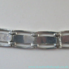 Load image into Gallery viewer, 1970s 950 Mexican Taxco Silver Link Bracelet with Onyx Panels 
