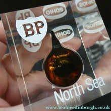 Load image into Gallery viewer, BP North Sea Oil Sohio Oil Alaska Paperweight Drop of OIl 1970s
