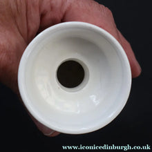 Load image into Gallery viewer, 1970s Norwegian Figgjo Flint Ceramic Candleholder with Stylish Black and White Pattern - European Ceramics
