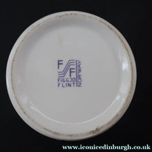 Load image into Gallery viewer, 1970s Norwegian Figgjo Flint Ceramic Candleholder with Stylish Black and White Pattern - European Ceramics
