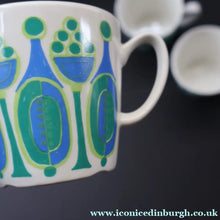 Load image into Gallery viewer, Rare NORWEGIAN 1970s FIGGJO FLINT Coffee Set with fabulous abstract Granada design
