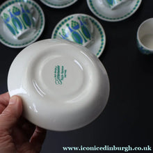 Load image into Gallery viewer, Rare NORWEGIAN 1970s FIGGJO FLINT Coffee Set with fabulous abstract Granada design
