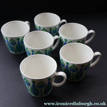 Load image into Gallery viewer, Rare NORWEGIAN 1970s FIGGJO FLINT Coffee Set with fabulous abstract Granada design
