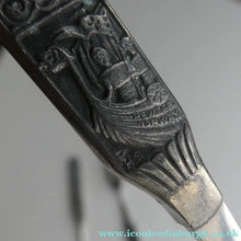Load image into Gallery viewer, NORWEGIAN (Konge Tinn) Viking Pewter Heilag Olav Spoon and Two Pickle Forks

