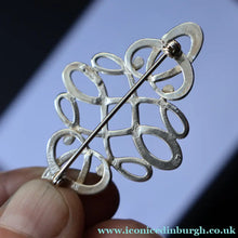 Load image into Gallery viewer, Vintage 1970s OLA GORIE Scottish Silver TUDOR DESIGN Brooch
