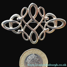 Load image into Gallery viewer, Vintage 1970s OLA GORIE Scottish Silver TUDOR DESIGN Brooch
