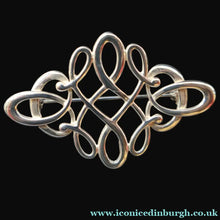 Load image into Gallery viewer, Vintage 1970s OLA GORIE Scottish Silver TUDOR DESIGN Brooch
