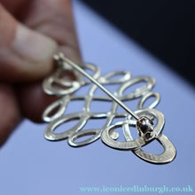 Load image into Gallery viewer, Vintage 1970s OLA GORIE Scottish Silver TUDOR DESIGN Brooch
