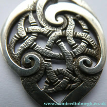 Load image into Gallery viewer, Scottish Silver Small Book of Kells Design Pendant or Necklace Designed by Ola Gorie
