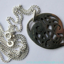 Load image into Gallery viewer, Scottish Silver Small Book of Kells Design Pendant or Necklace Designed by Ola Gorie
