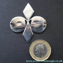 Load image into Gallery viewer, OLA GORIE. Hallmarked Scottish Silver Vintage SKARA BRAE Brooch 1970s

