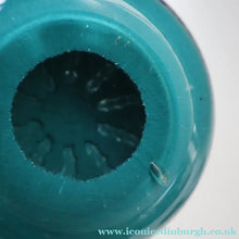 Load image into Gallery viewer, Vintage Scottish PERTHSHIRE Paperweight. Aqua Ground, 10 Short Spokes &amp; Millefiori Canes. ORIGINAL BOX
