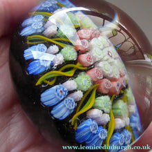Load image into Gallery viewer, Vintage Scottish Perthshire Paperweight 10 Spoles Millefiori
