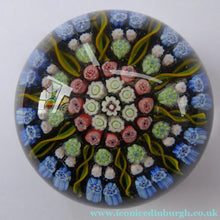 Load image into Gallery viewer, Vintage Scottish Perthshire Paperweight 10 Spoles Millefiori
