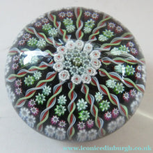 Load image into Gallery viewer, Large Scottish Perthshire Paperweight 14 Spokes and Millefiori Canes
