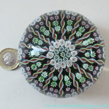 Load image into Gallery viewer, Large Scottish Perthshire Paperweight 14 Spokes and Millefiori Canes
